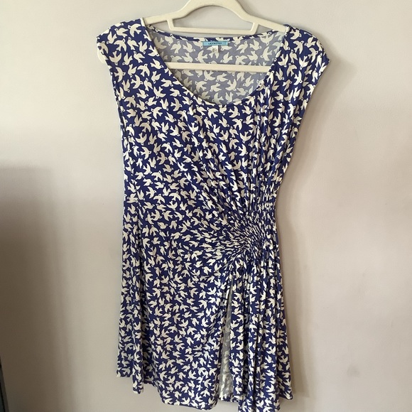 Anthropologie brand Leifnotes blue dove dress size small - Picture 1 of 9